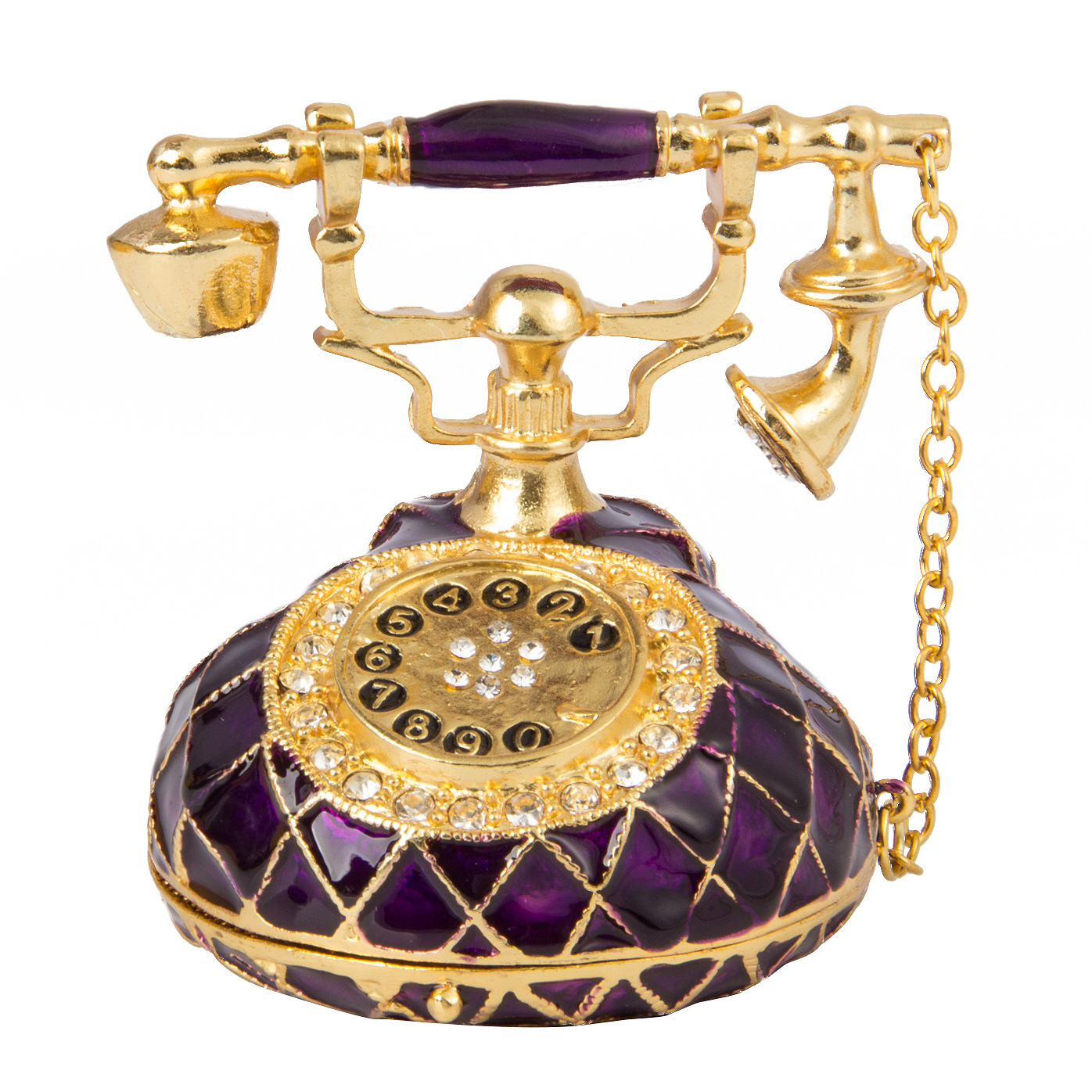 Enamel Jewelry Box & Phone Decor