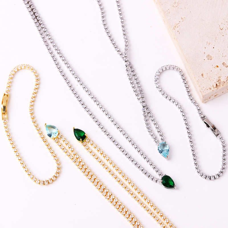 Water Drop High-End Elegant Bracelet & Necklace