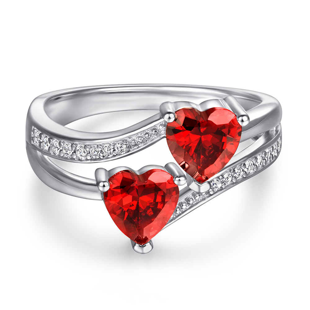Twin Heart Ring | 925 silver