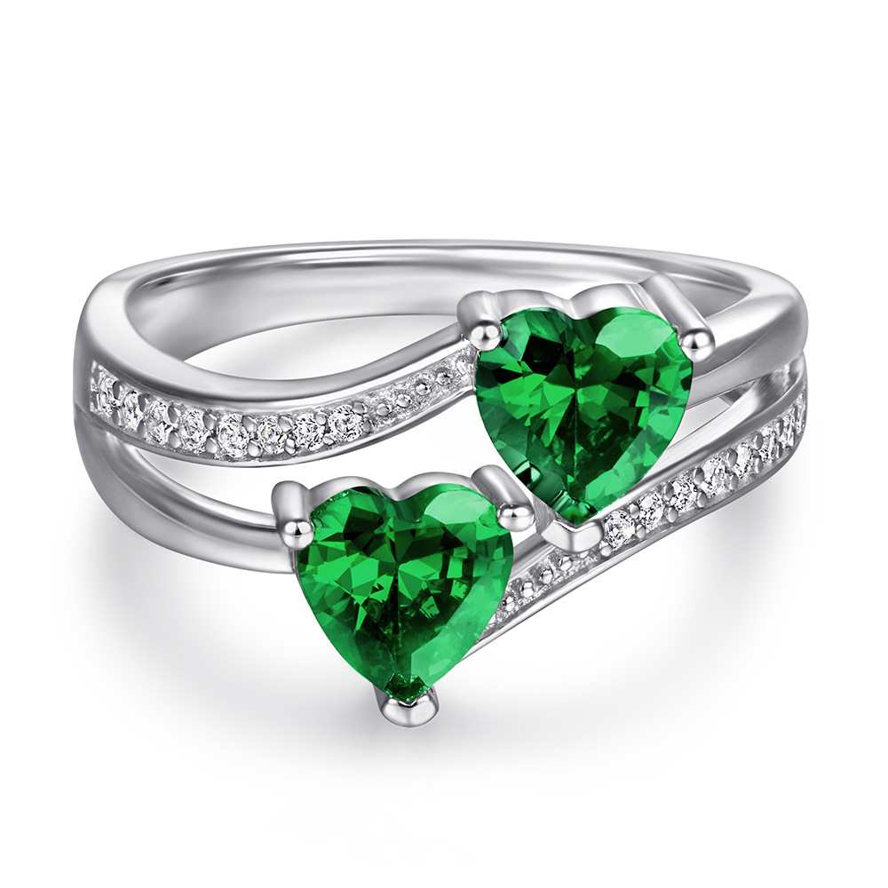 Twin Heart Ring | 925 silver