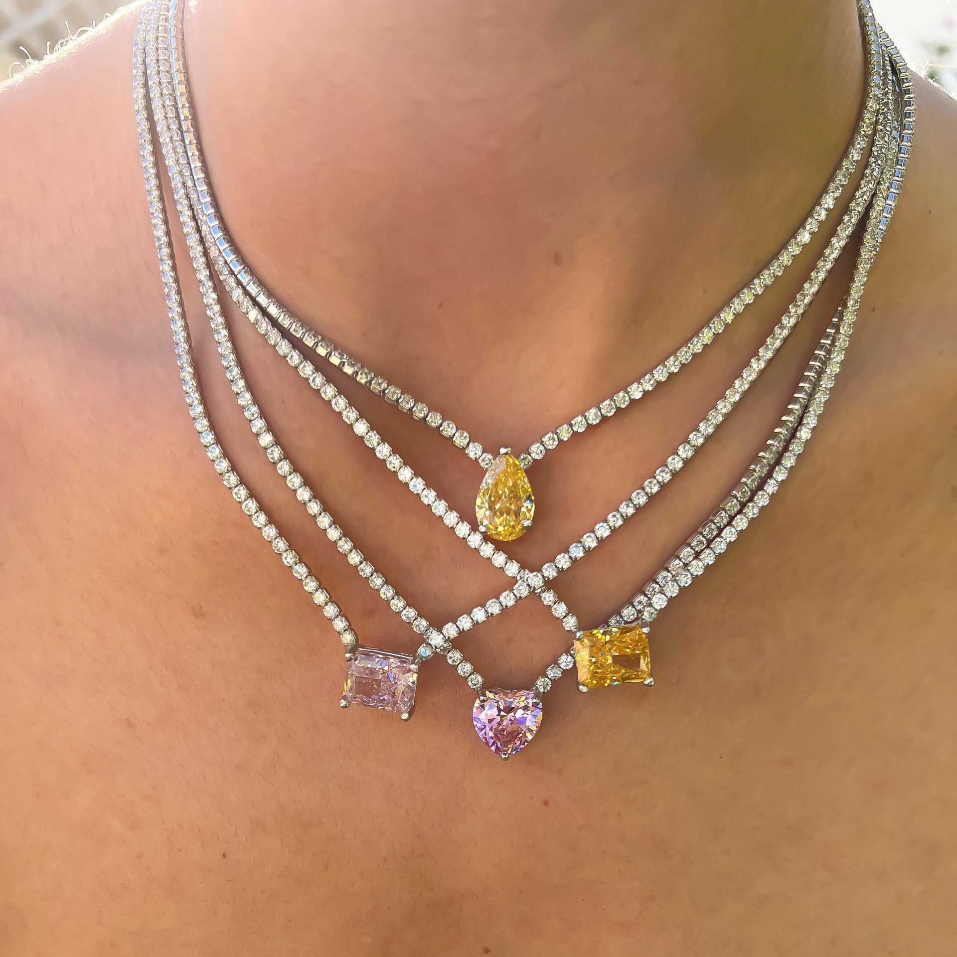 Luxury Minimalist Sugar Cube Zircon - 【necklace】