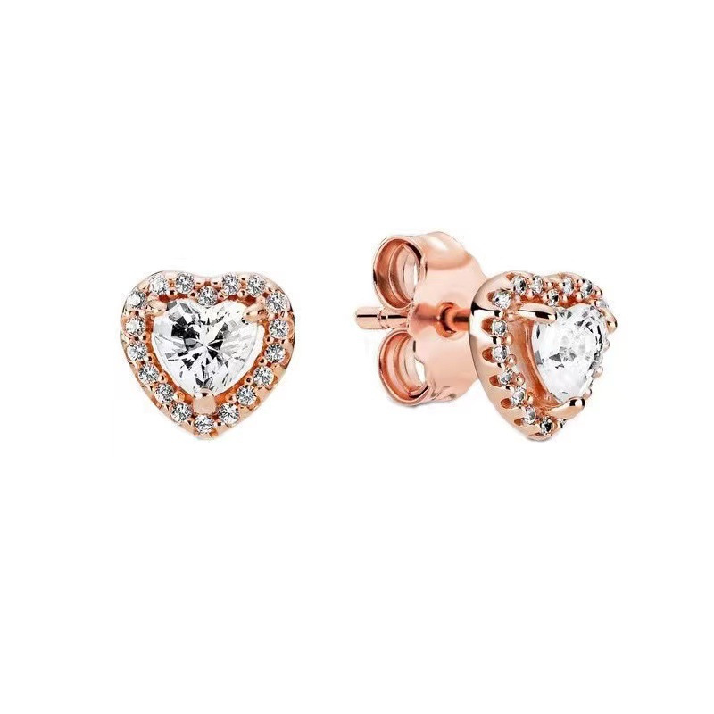 S925 Sterling Silver Elevated & Sparkling Heart collection-Necklace / Ring / Earrings / Set