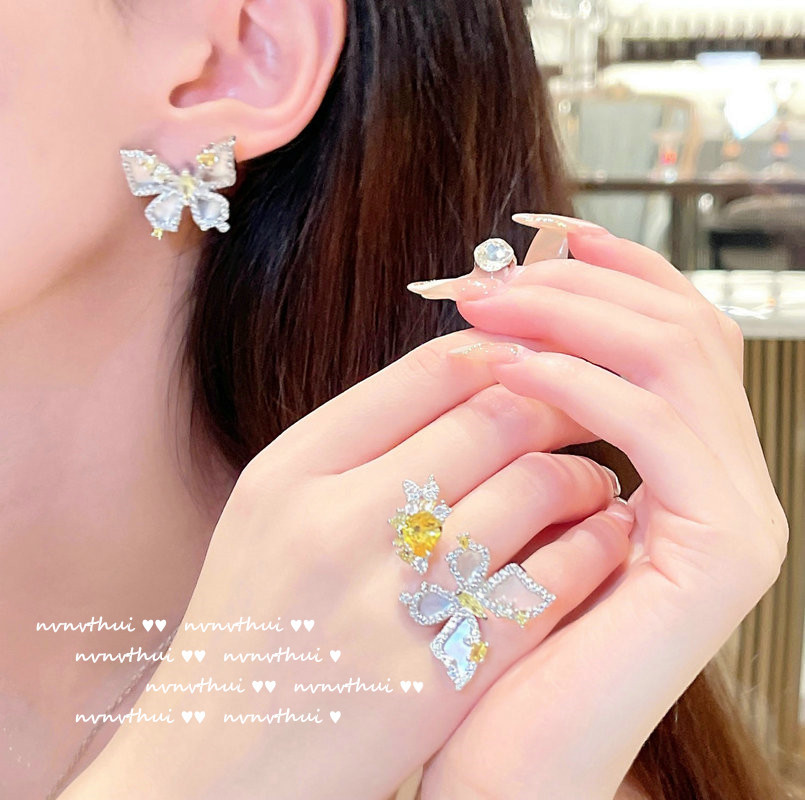 Topaz Butterfly-Bracelet / Necklace / Ring / Earrings