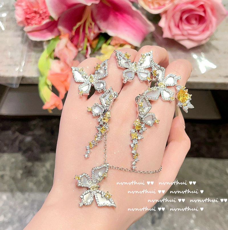 Topaz Butterfly-Bracelet / Necklace / Ring / Earrings