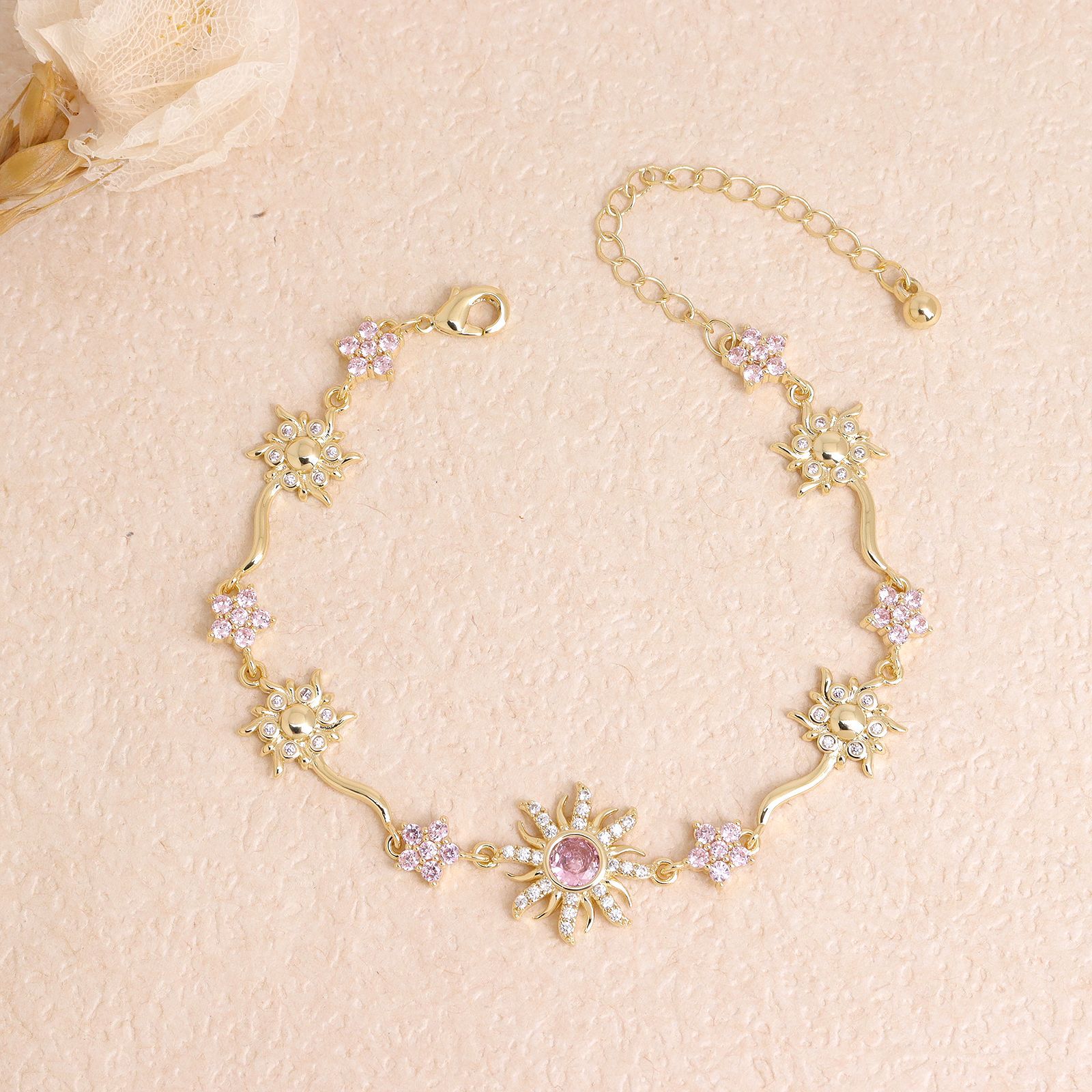 Sunburst Flower Bracelet / Necklace