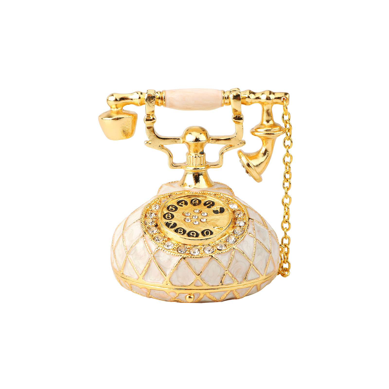 Enamel Jewelry Box & Phone Decor