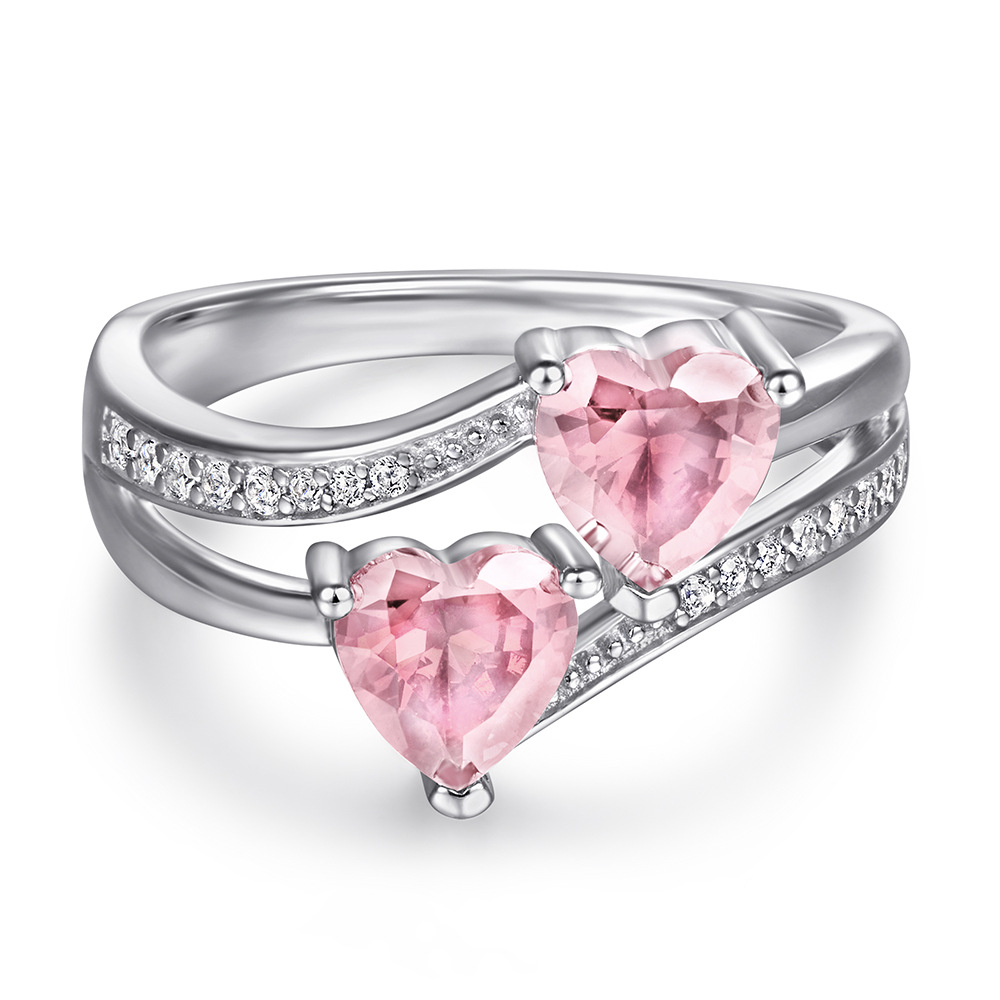 Twin Heart Ring | 925 silver