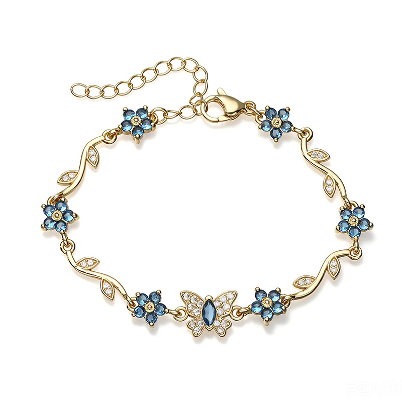 Five-Petal Flower & Bow Bracelet / Necklace