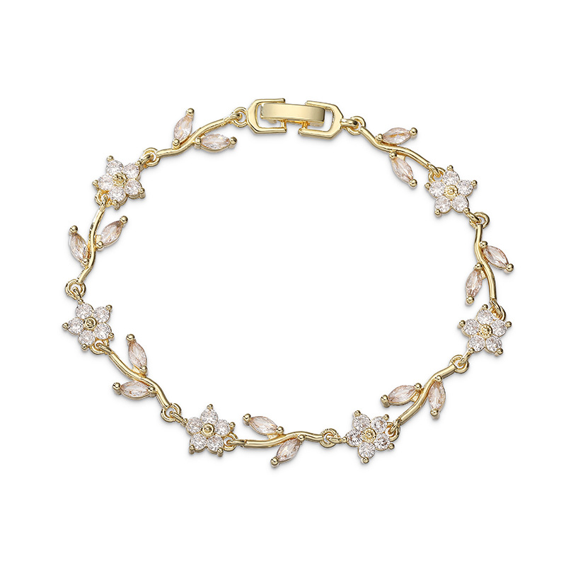 Vine Five-Petal Flower Bracelet
