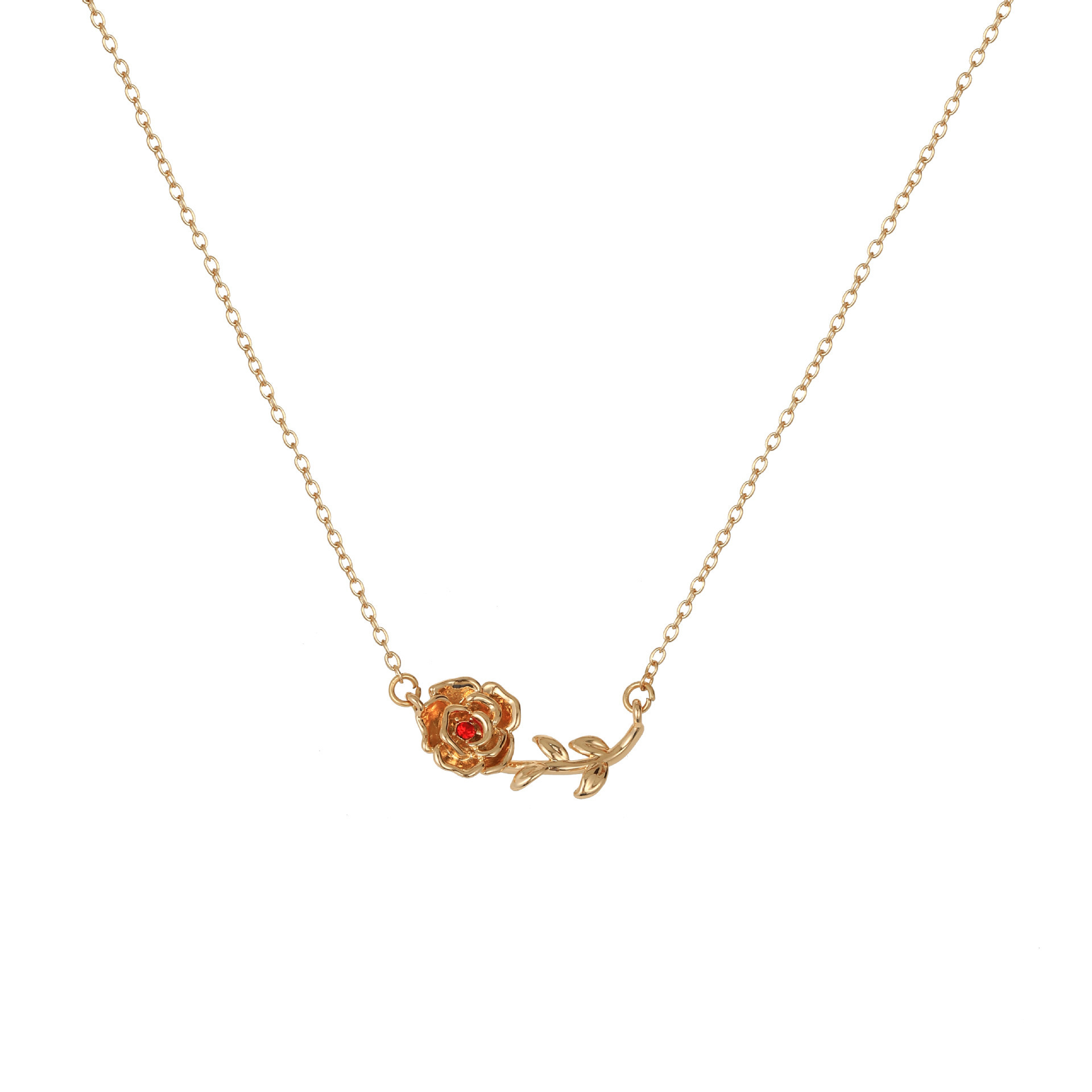 12 Months Birth Flower 3D Pendant Necklace
