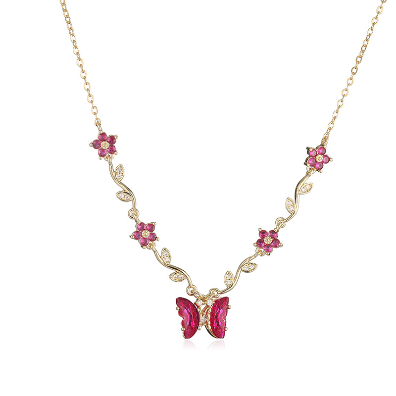 Five-Petal Flower & Bow Bracelet / Necklace