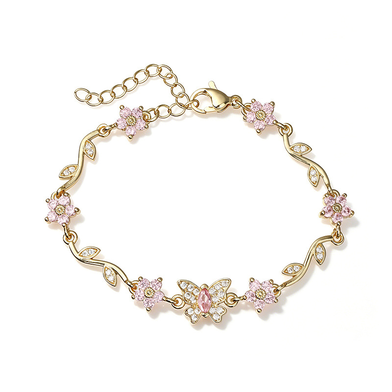 Five-Petal Flower & Bow Bracelet / Necklace