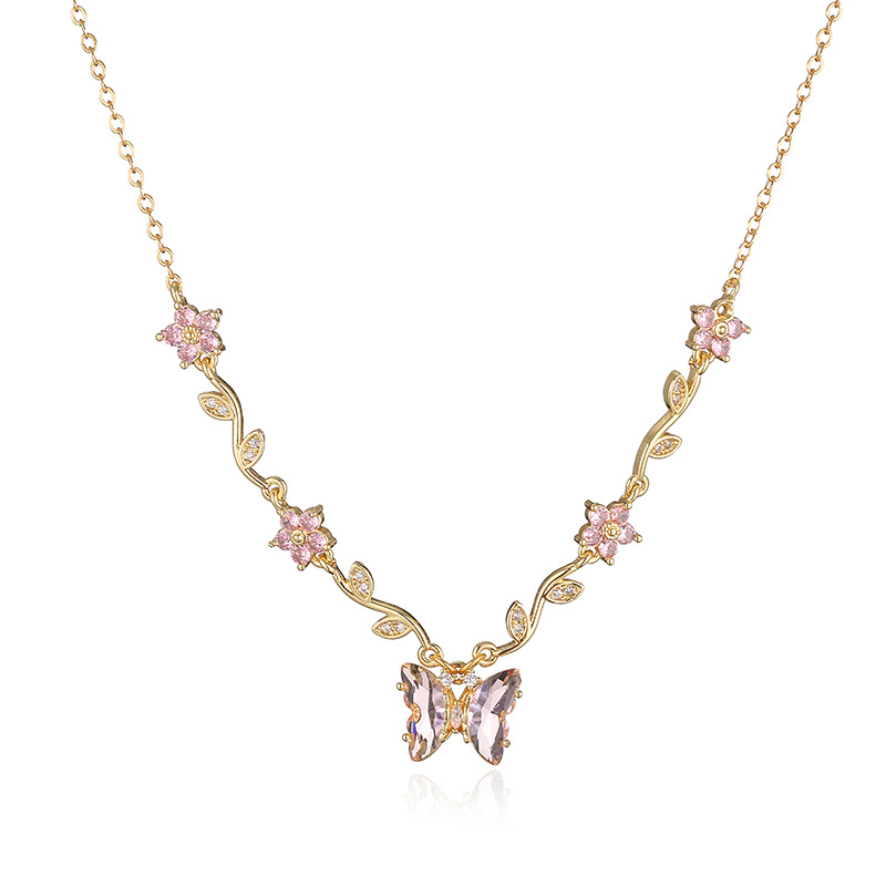 Five-Petal Flower & Bow Bracelet / Necklace