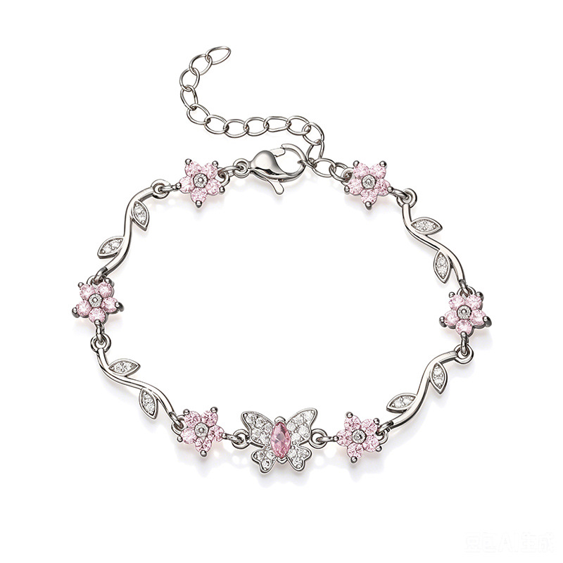 Five-Petal Flower & Bow Bracelet / Necklace