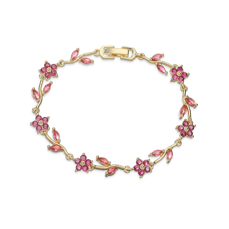 Vine Five-Petal Flower Bracelet