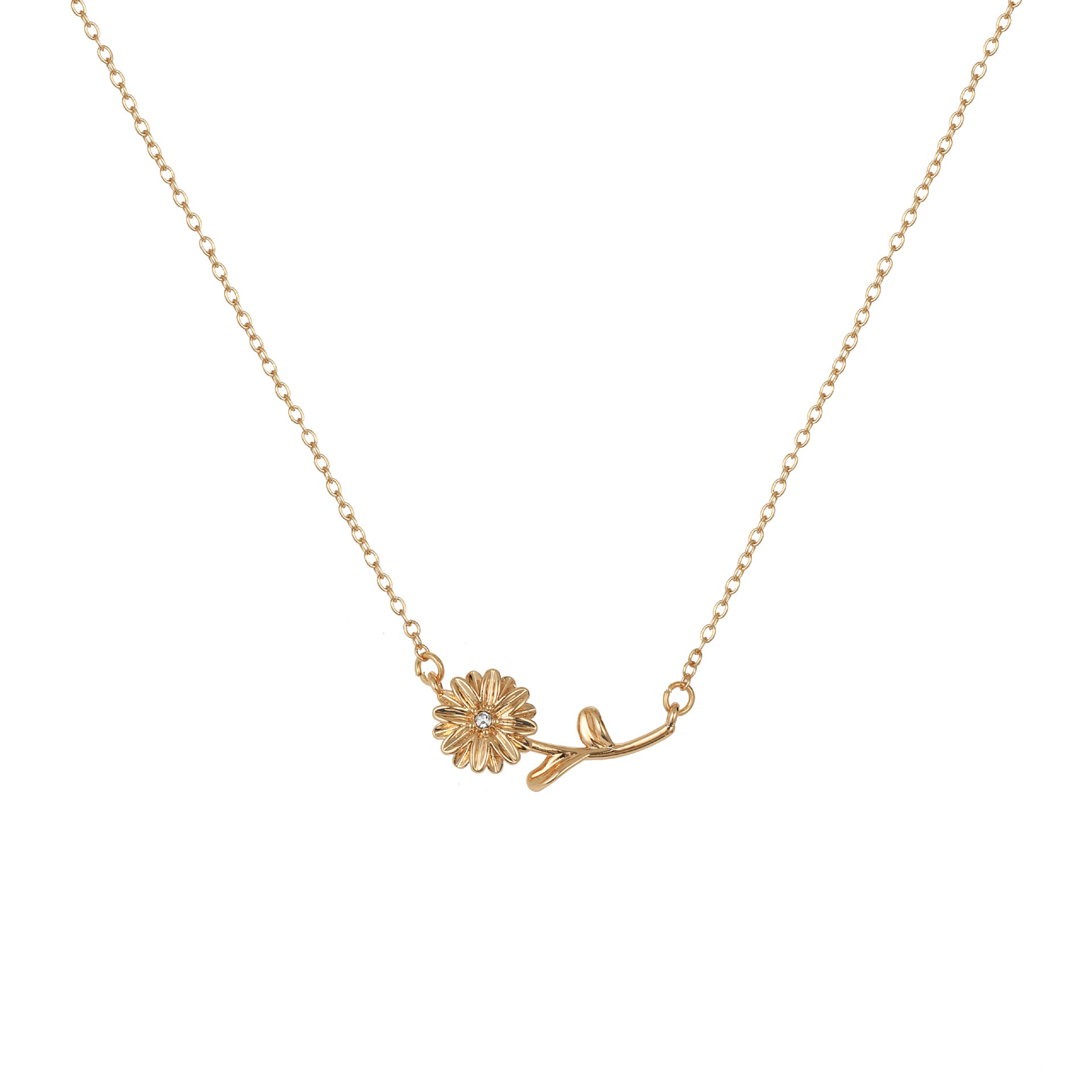 12 Months Birth Flower 3D Pendant Necklace