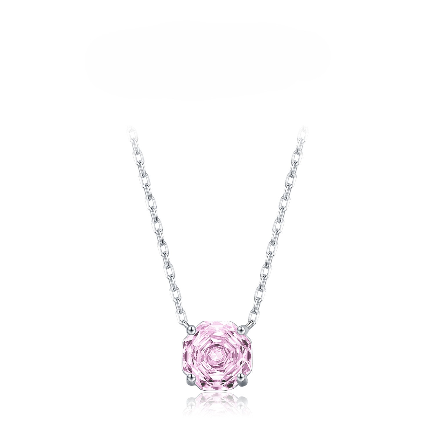 Rose flower Necklace / Earrings / Set - 925 silver
