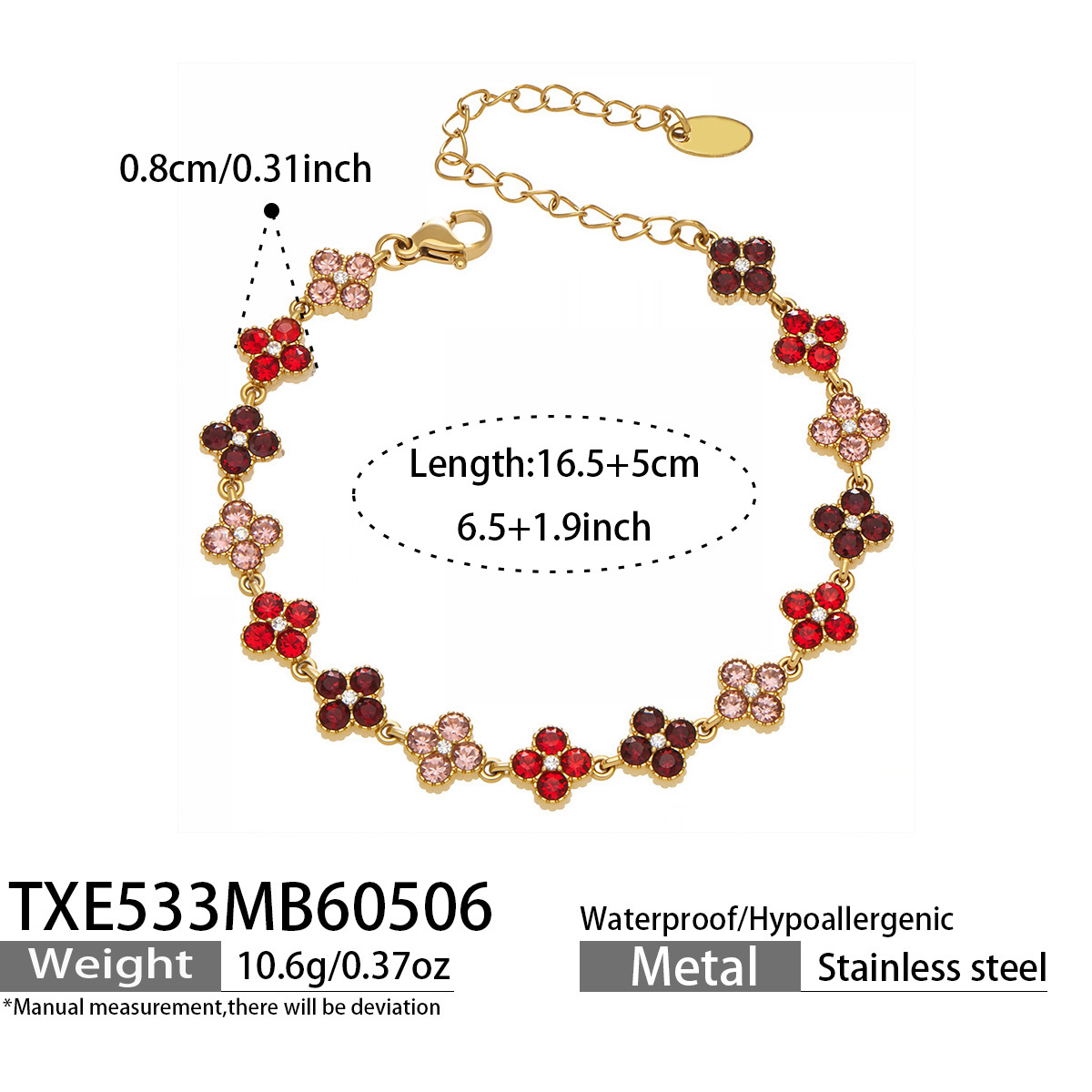 Luxury Sakura Bracelet / Necklace / Ring / Earrings / Set