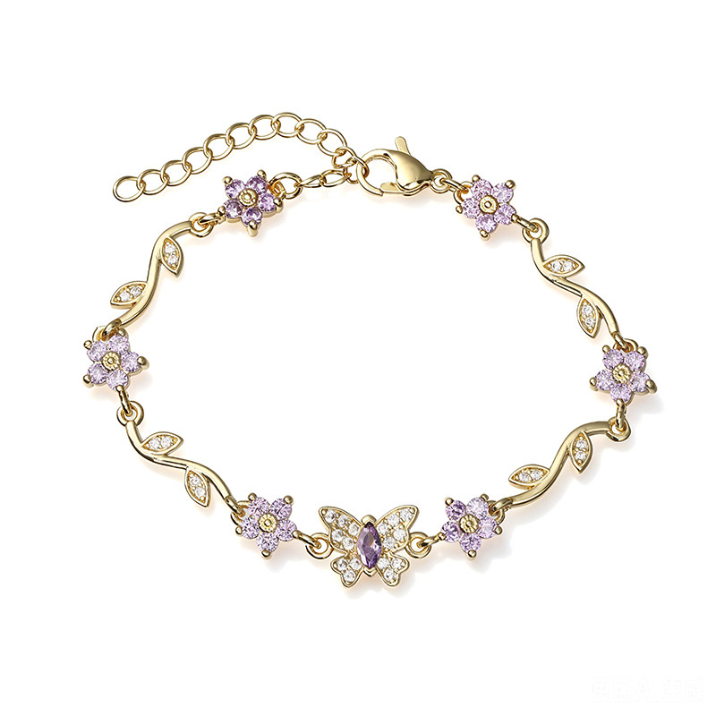 Five-Petal Flower & Bow Bracelet / Necklace