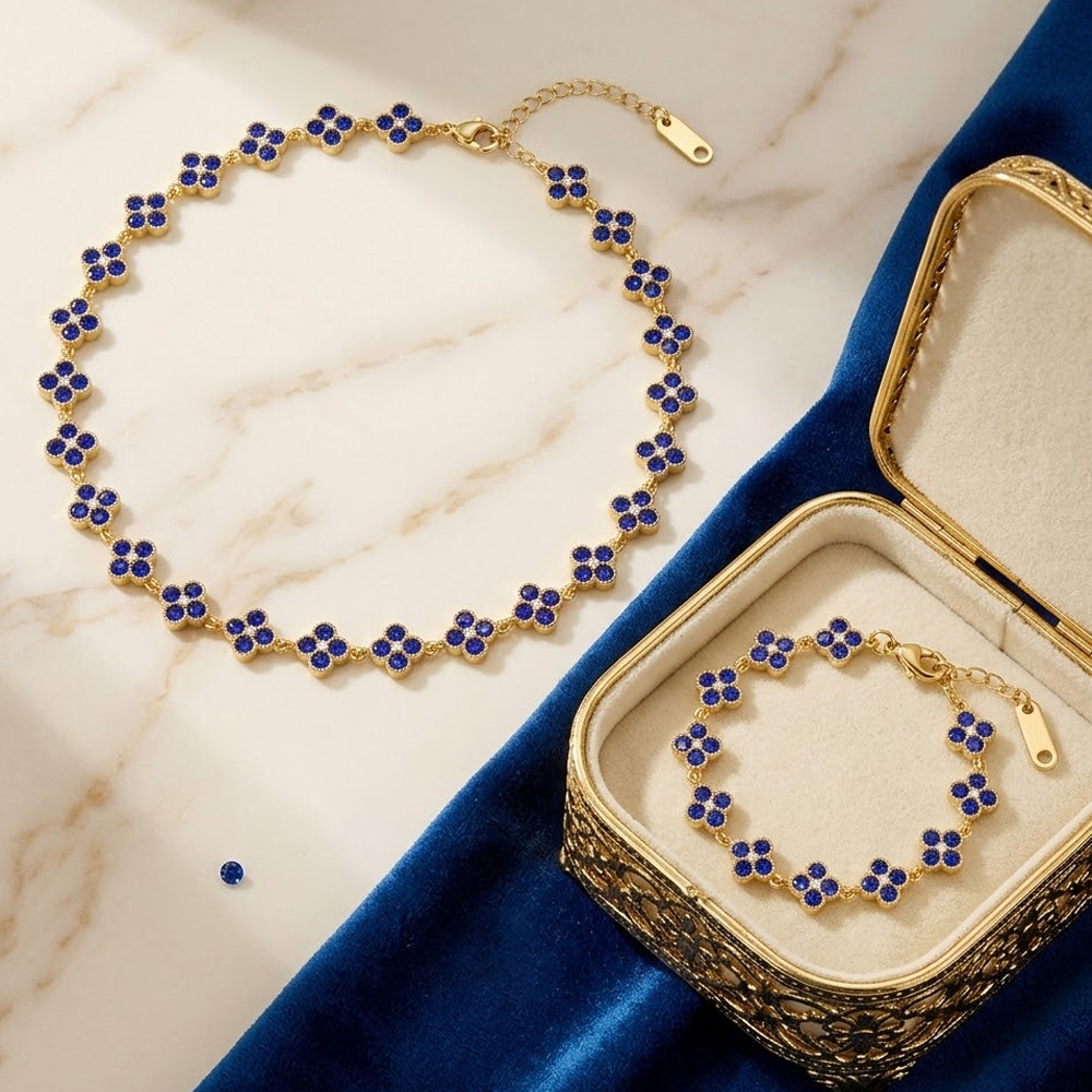 Solid Color Sakura Bracelet / Necklace / Ring / Earrings / Set