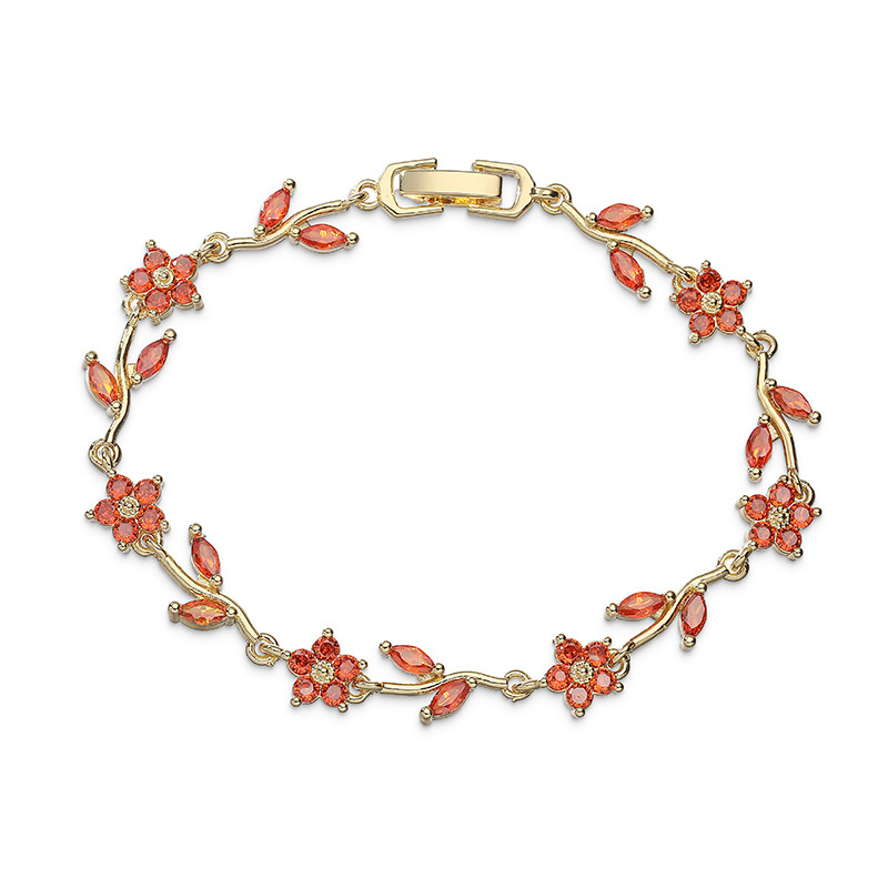 Vine Five-Petal Flower Bracelet