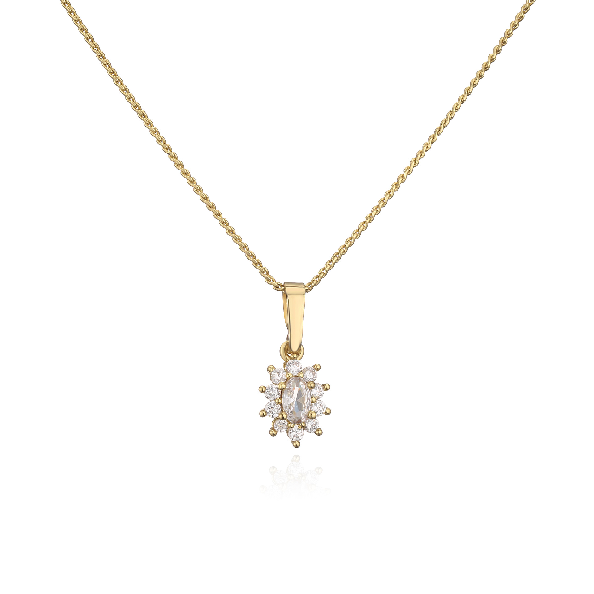 Sun Flower Oval Ring / Necklace / Set