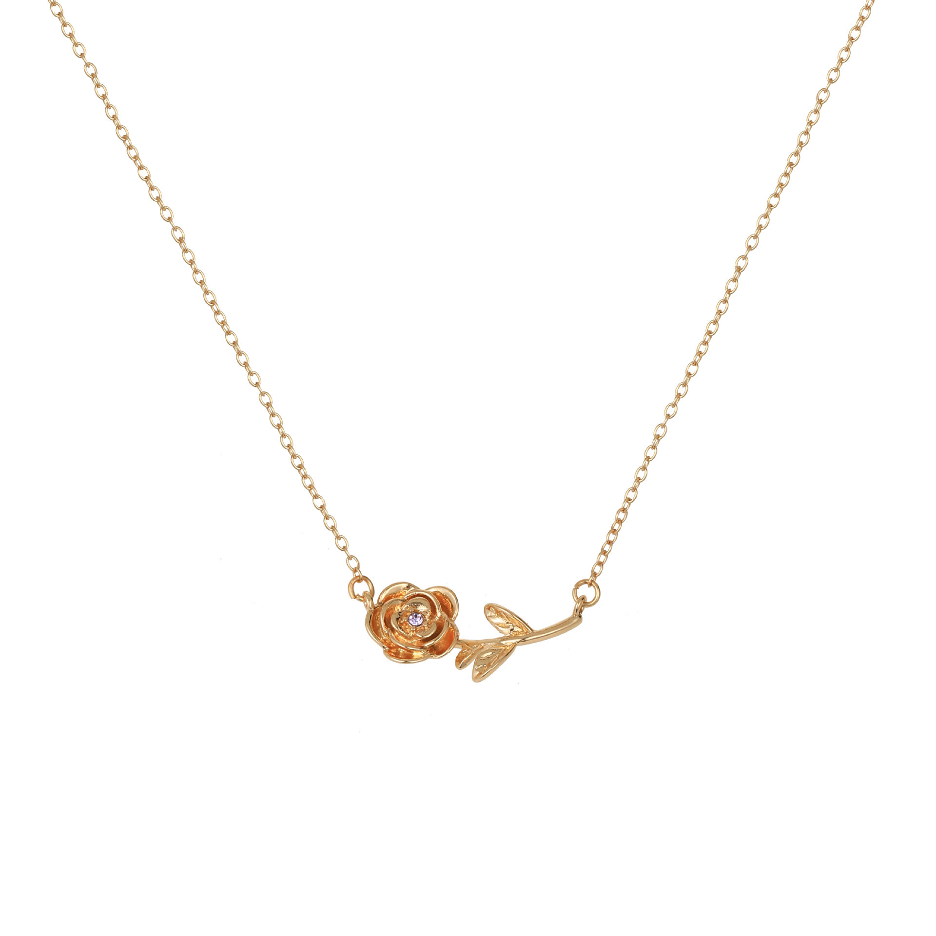 12 Months Birth Flower 3D Pendant Necklace