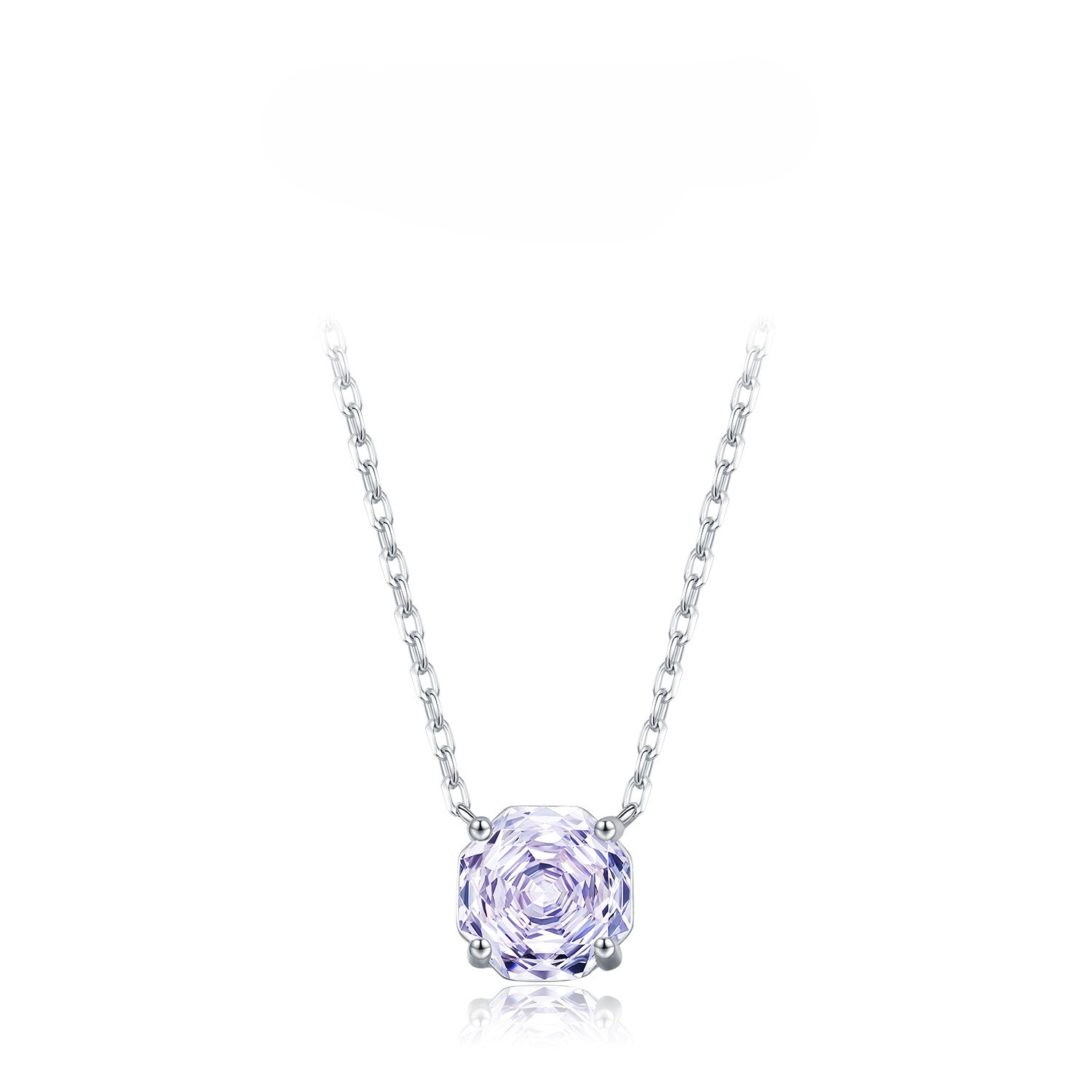 Rose flower Necklace / Earrings / Set - 925 silver