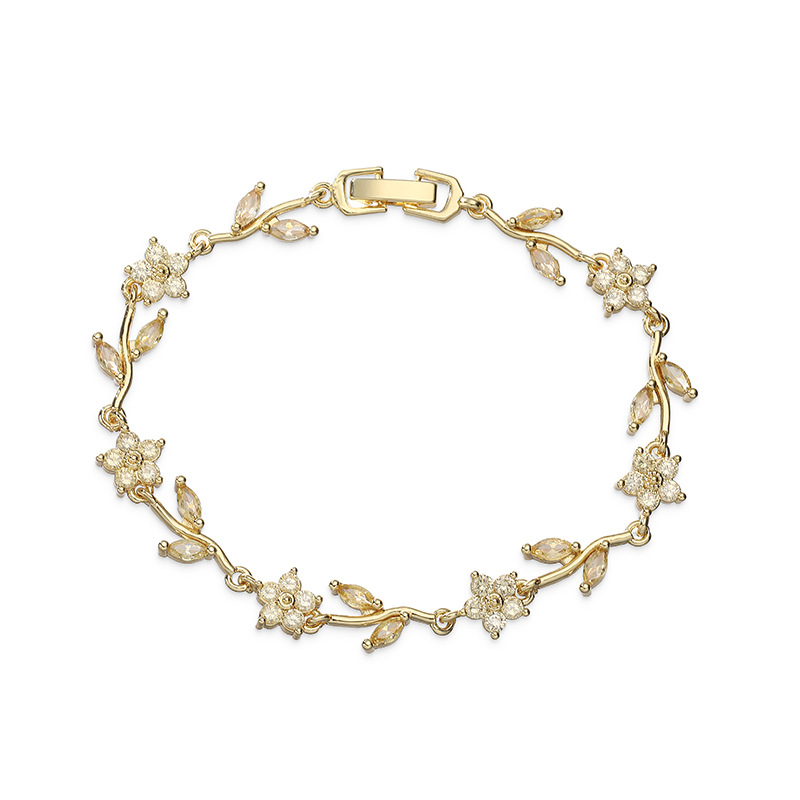 Vine Five-Petal Flower Bracelet