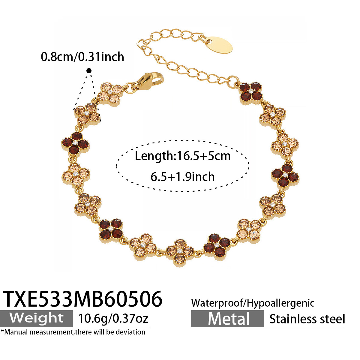 Luxury Sakura Bracelet / Necklace / Ring / Earrings / Set