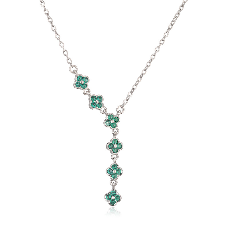 Four Sakura Tassel Necklace