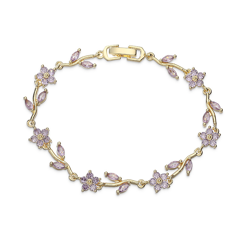Vine Five-Petal Flower Bracelet