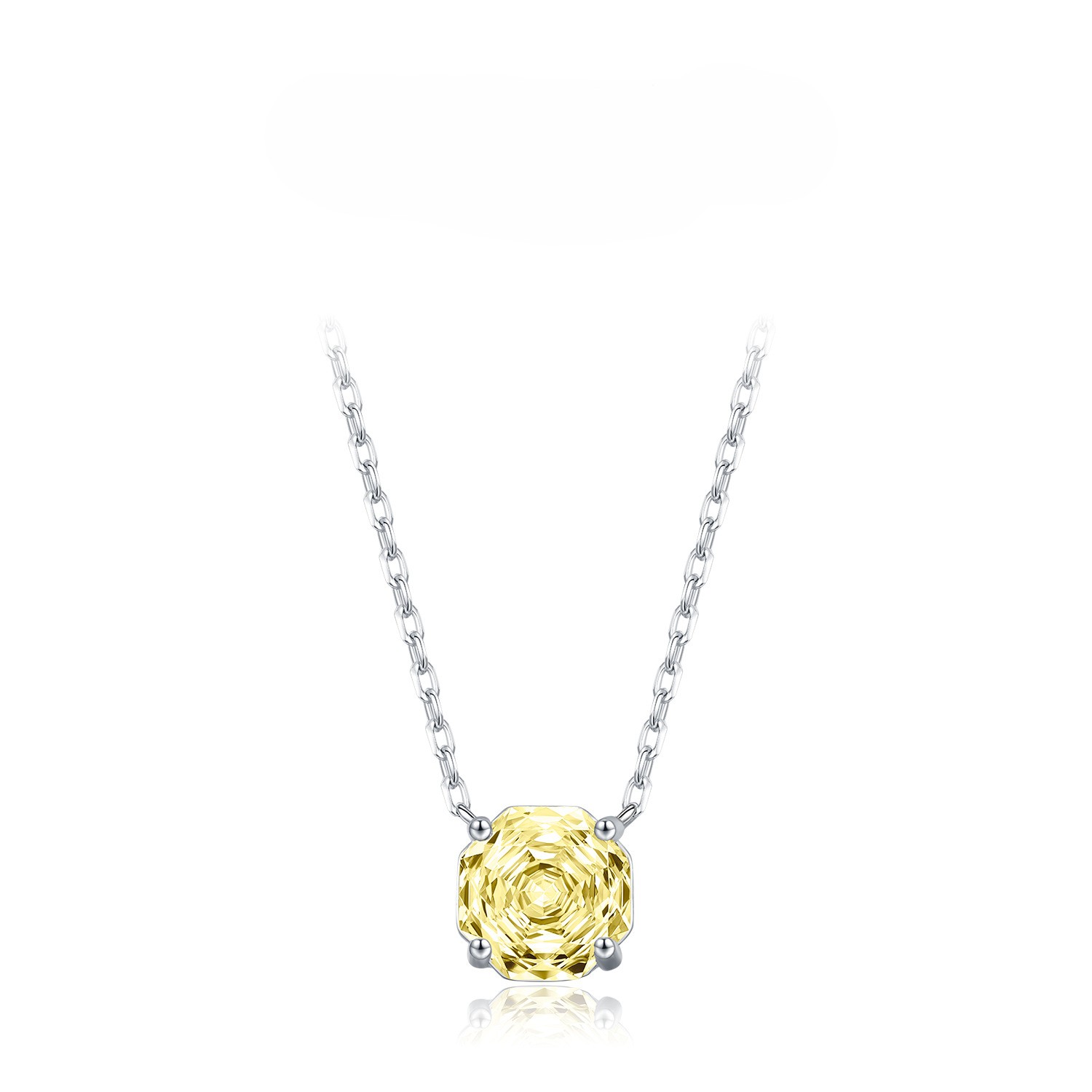 Rose flower Necklace / Earrings / Set - 925 silver