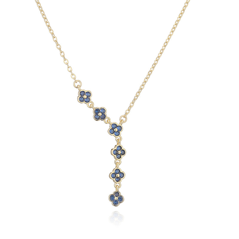 Four Sakura Tassel Necklace