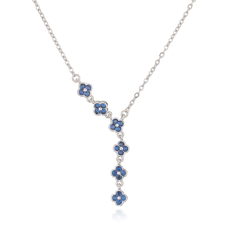 Four Sakura Tassel Necklace