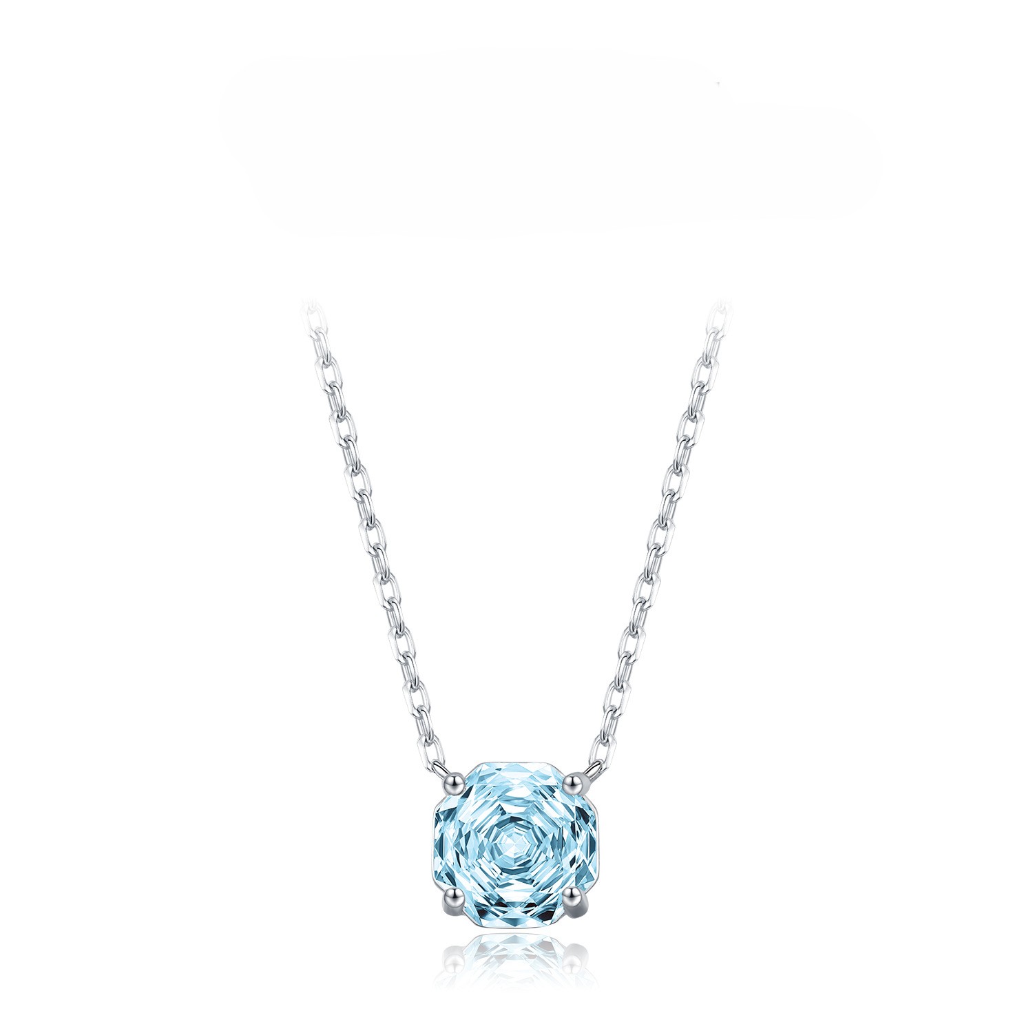 Rose flower Necklace / Earrings / Set - 925 silver