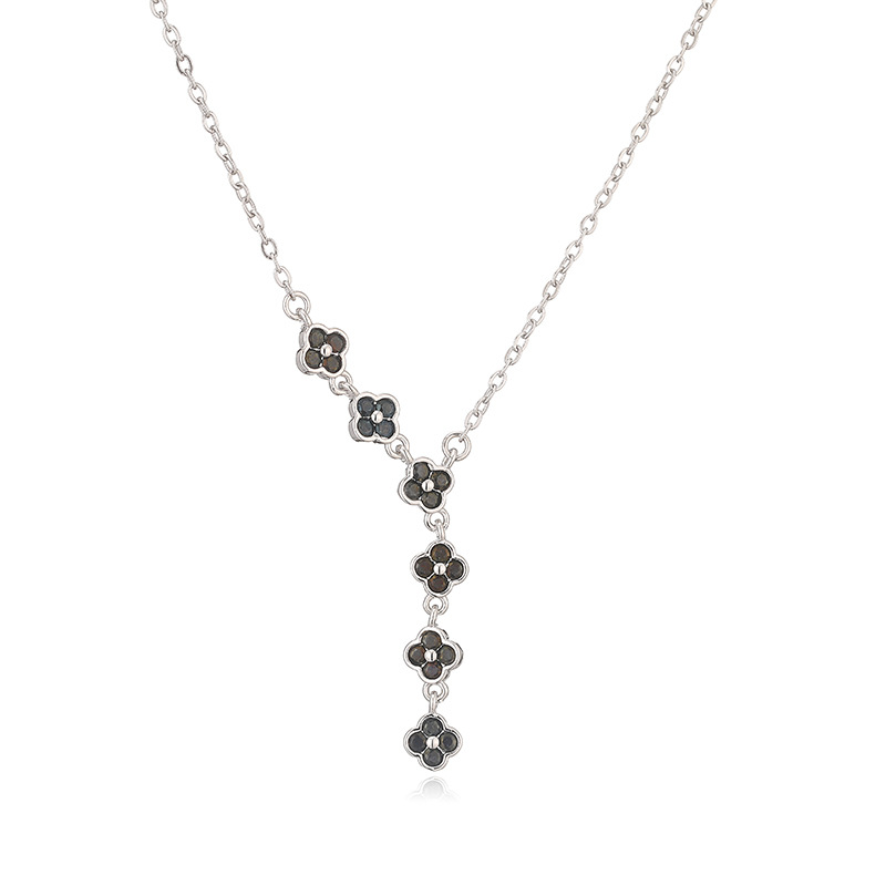 Four Sakura Tassel Necklace