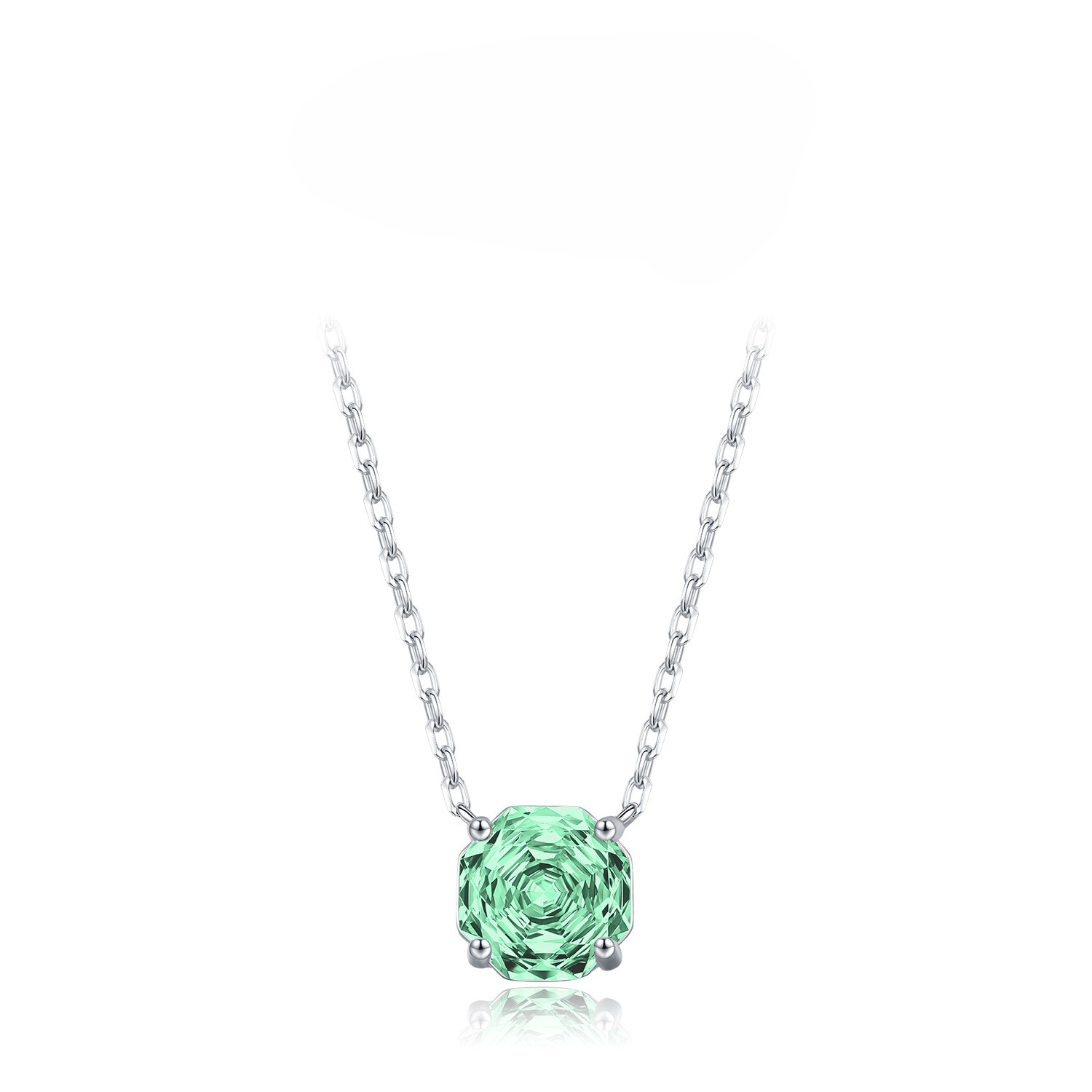 Rose flower Necklace / Earrings / Set - 925 silver