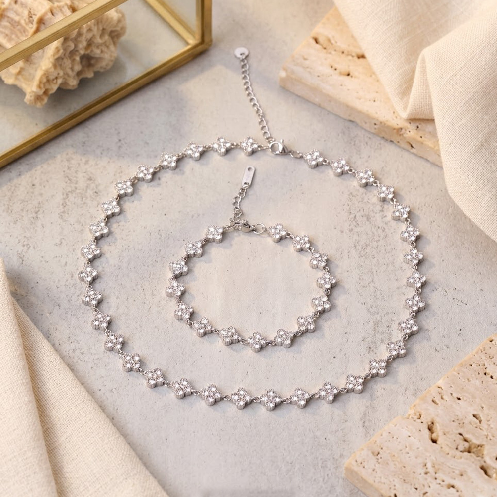 Solid Color Sakura Bracelet / Necklace / Ring / Earrings / Set