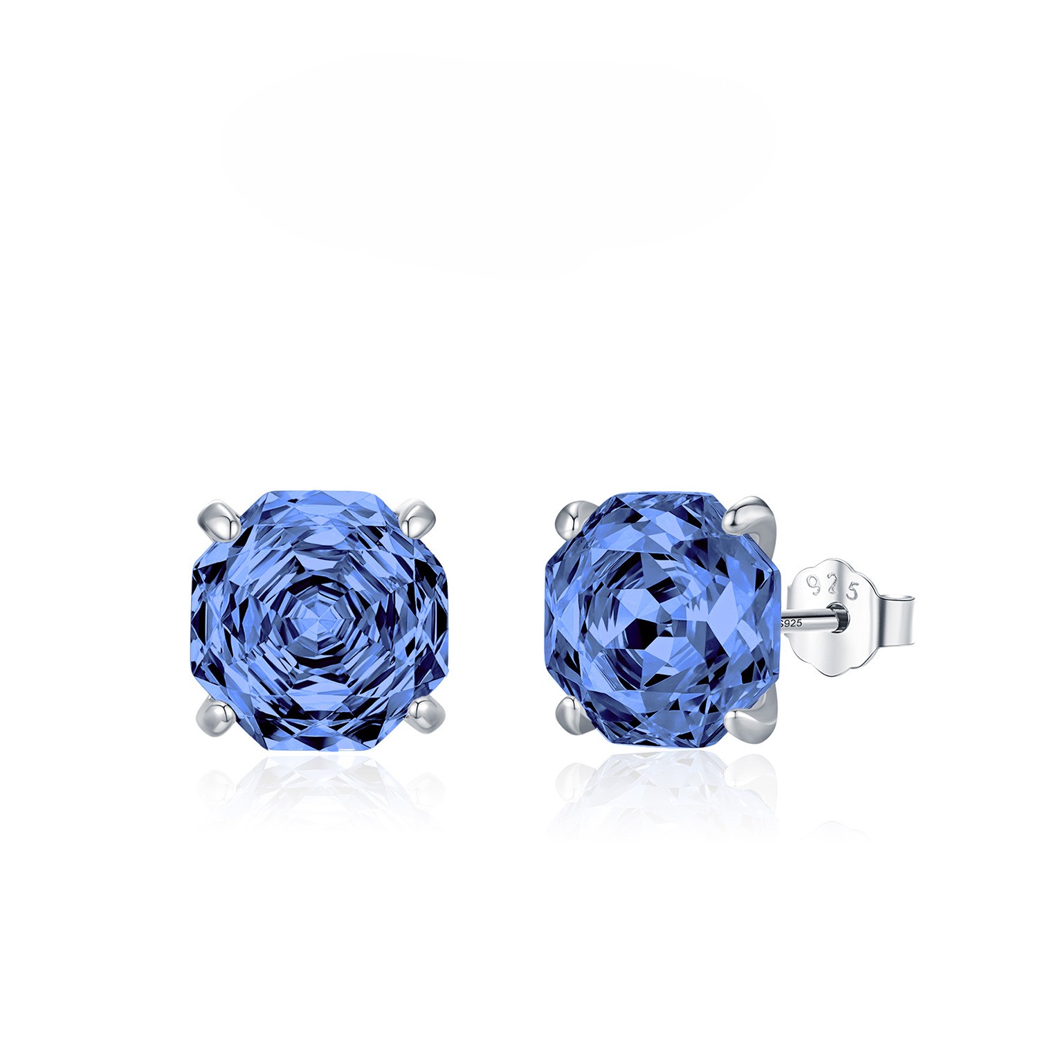 Rose flower Necklace / Earrings / Set - 925 silver