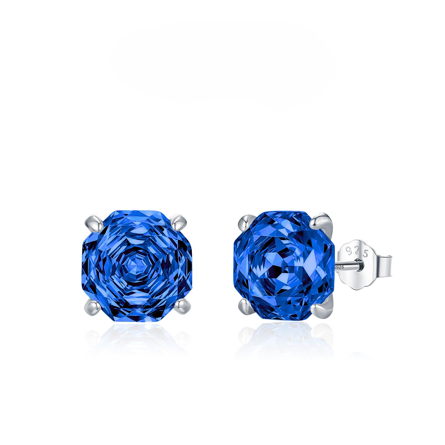 Rose flower Necklace / Earrings / Set - 925 silver
