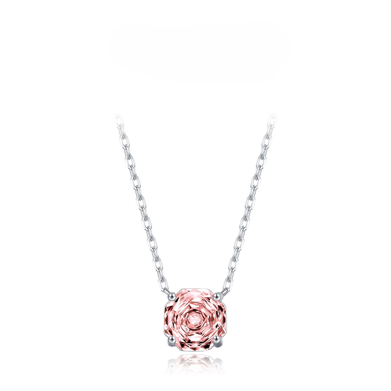 Rose flower Necklace / Earrings / Set - 925 silver