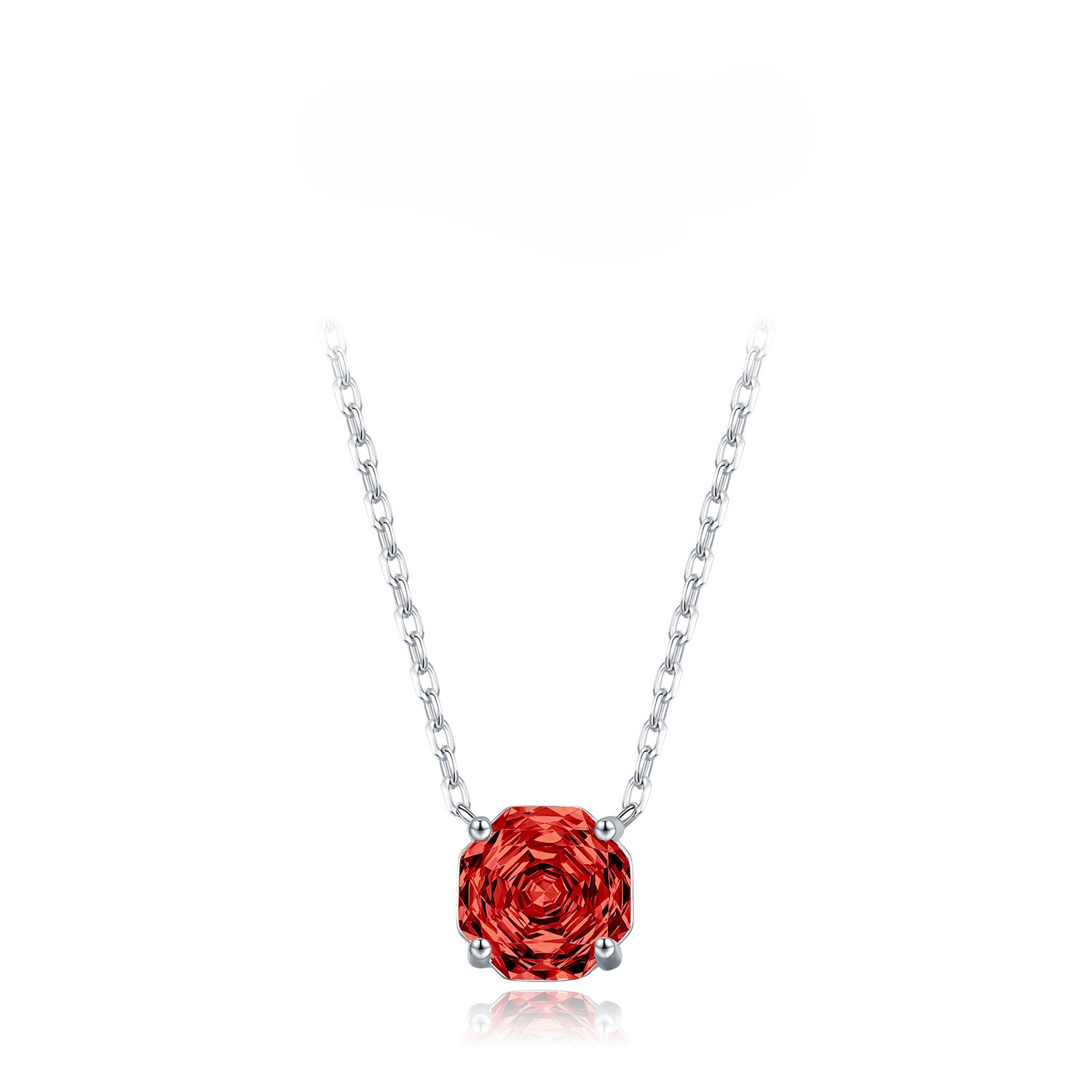 Rose flower Necklace / Earrings / Set - 925 silver