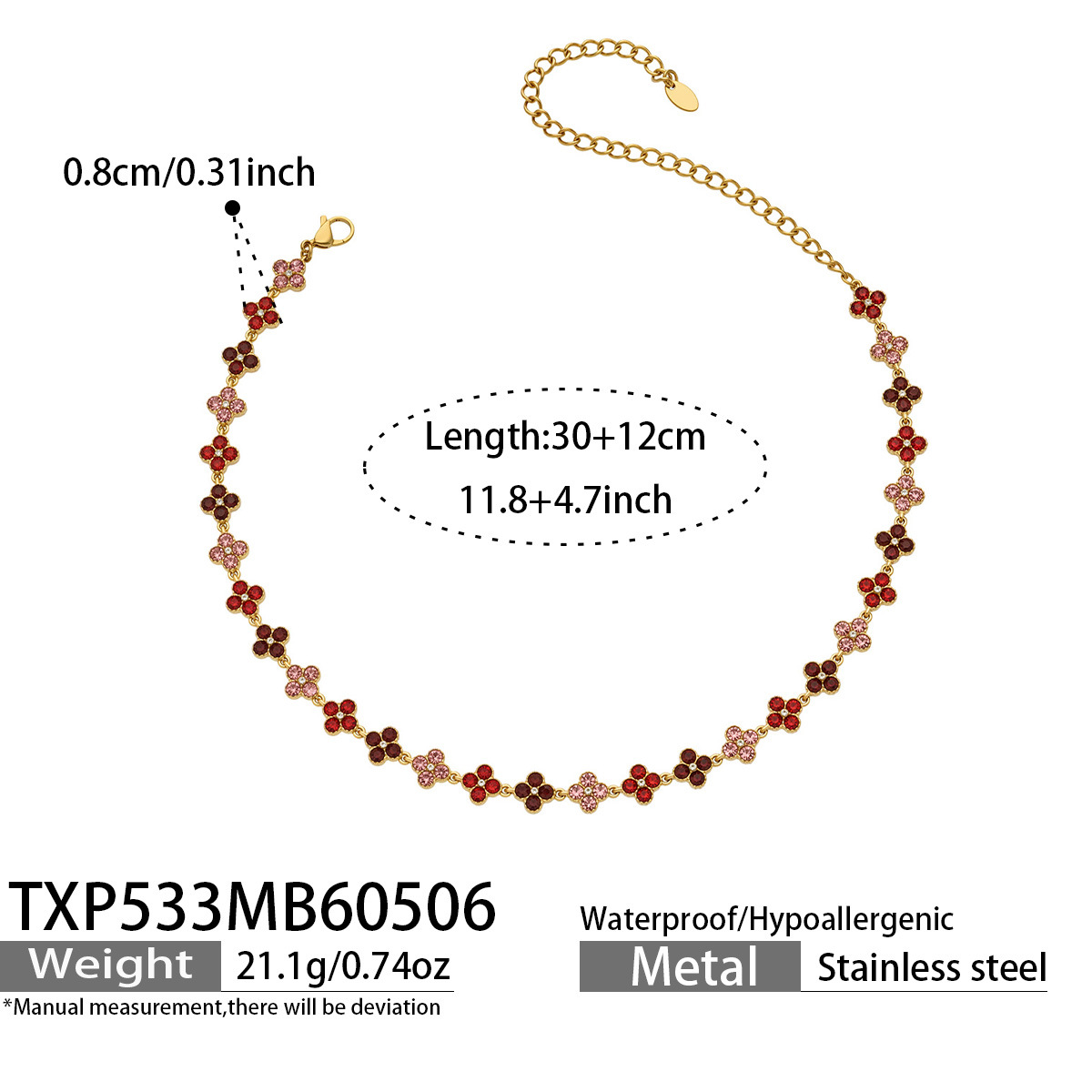 Luxury Sakura Bracelet / Necklace / Ring / Earrings / Set
