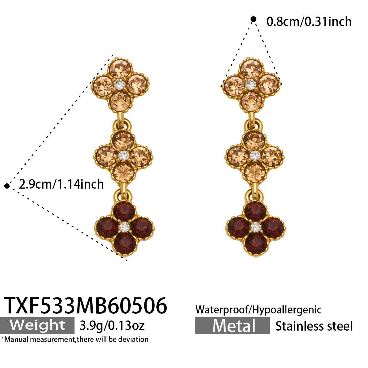 Luxury Sakura Bracelet / Necklace / Ring / Earrings / Set