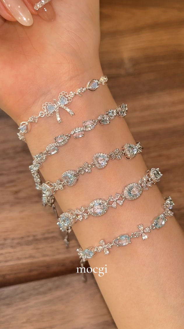 Same as viral video | Set Brand Founder Creative Jewelry - blue bracelet bundle