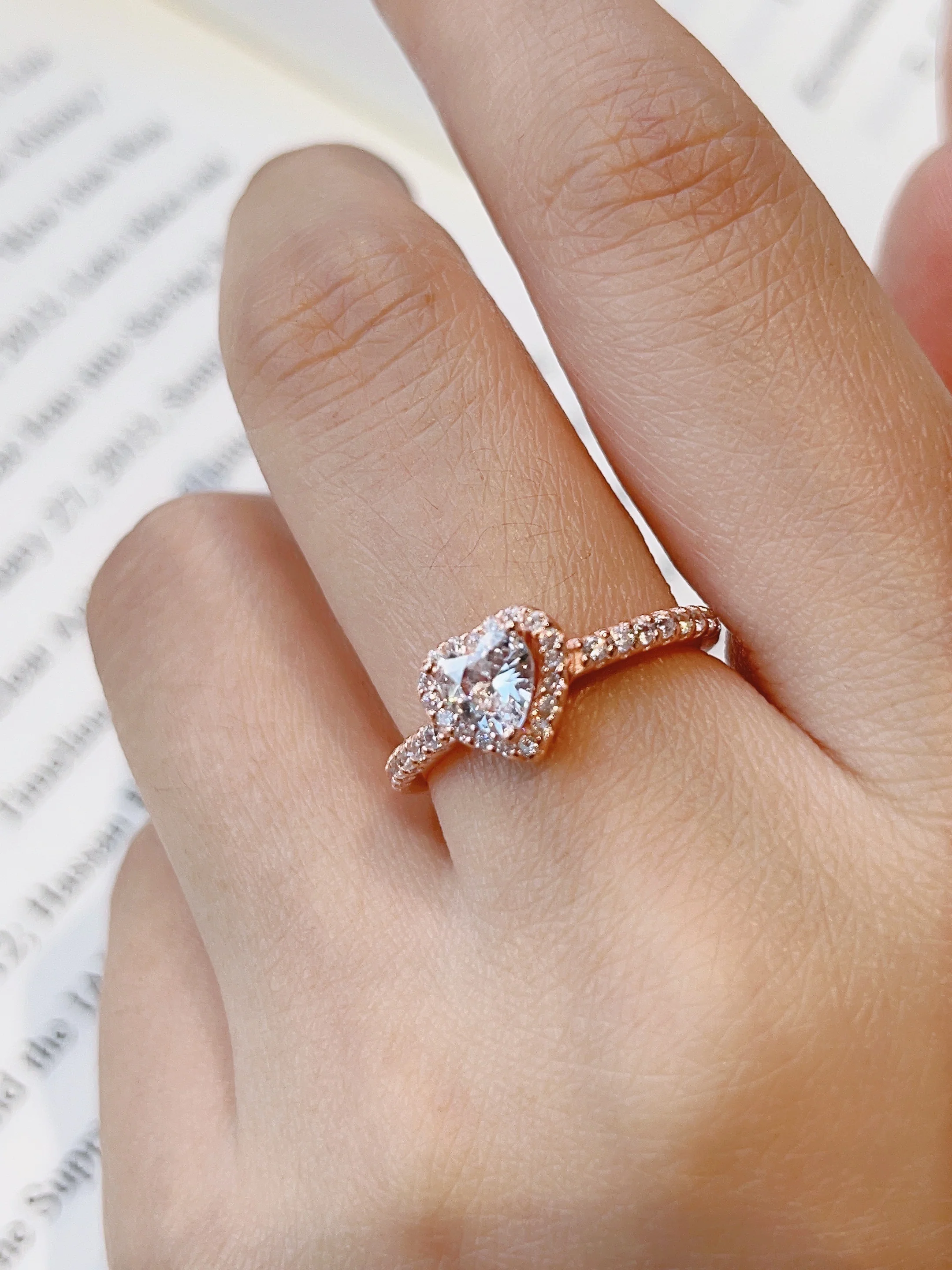 S925 Sterling Silver Elevated & Sparkling Heart collection-Necklace / Ring / Earrings / Set