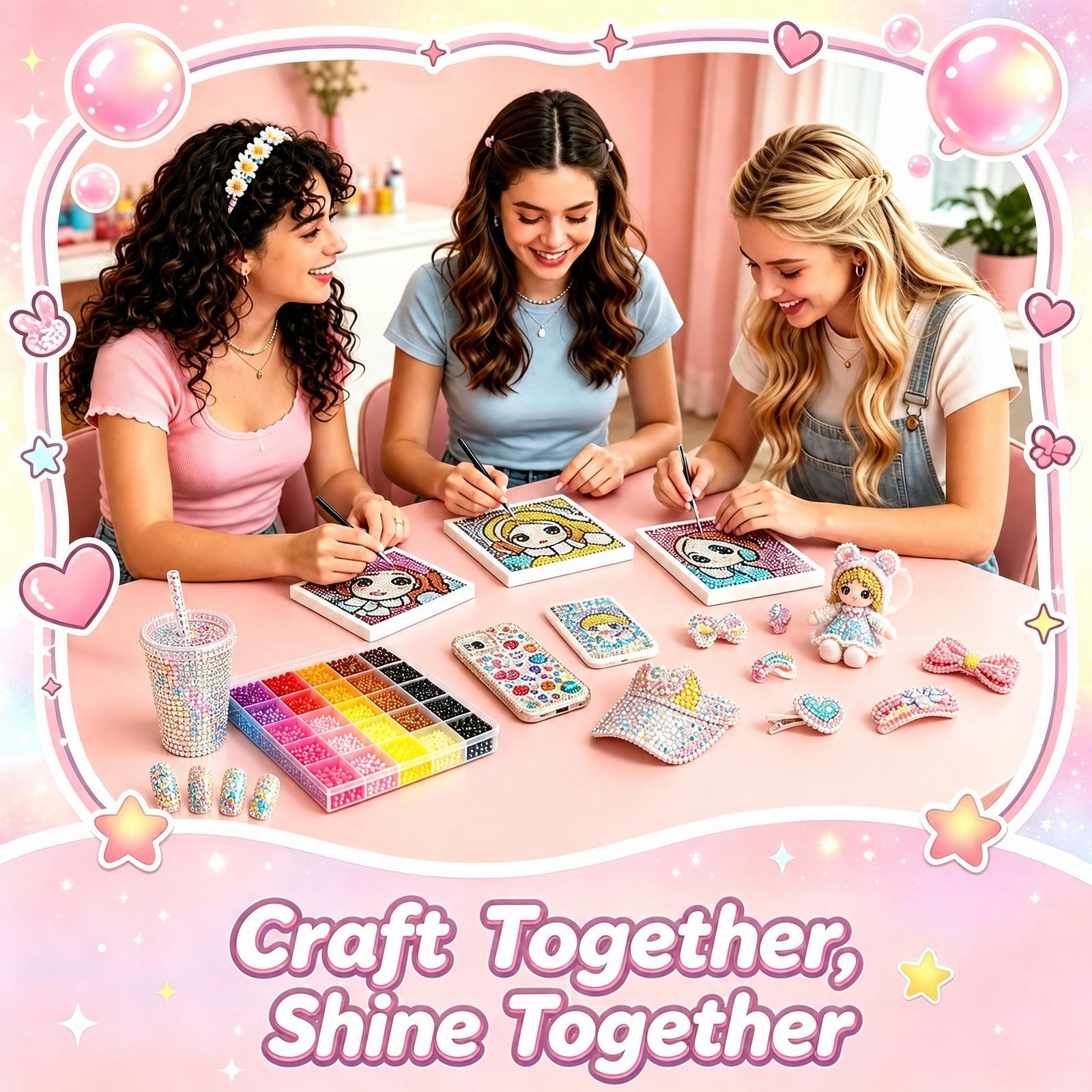 Bedazzler Kit with Rhinestones, 40000 Jelly Gems, 3mm Multicolor Crystal, 3 B7000 Glue for Diamond Art, Nail Art & Crafts