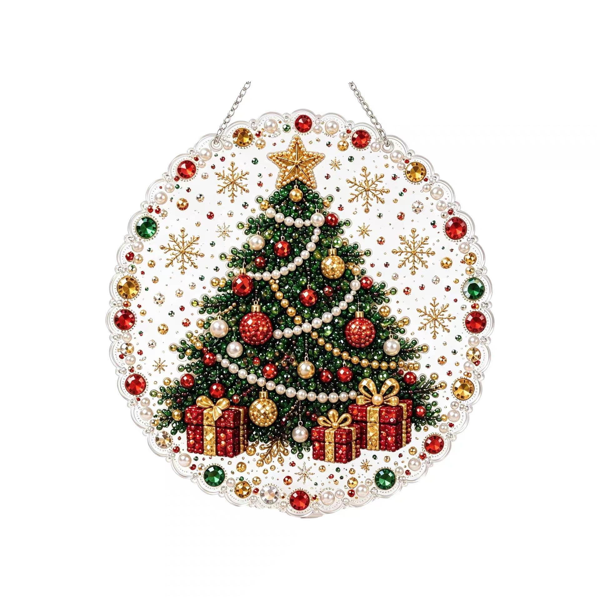 Gem Art Kit | Pumpkin Wreath Crystal Wall Decor
