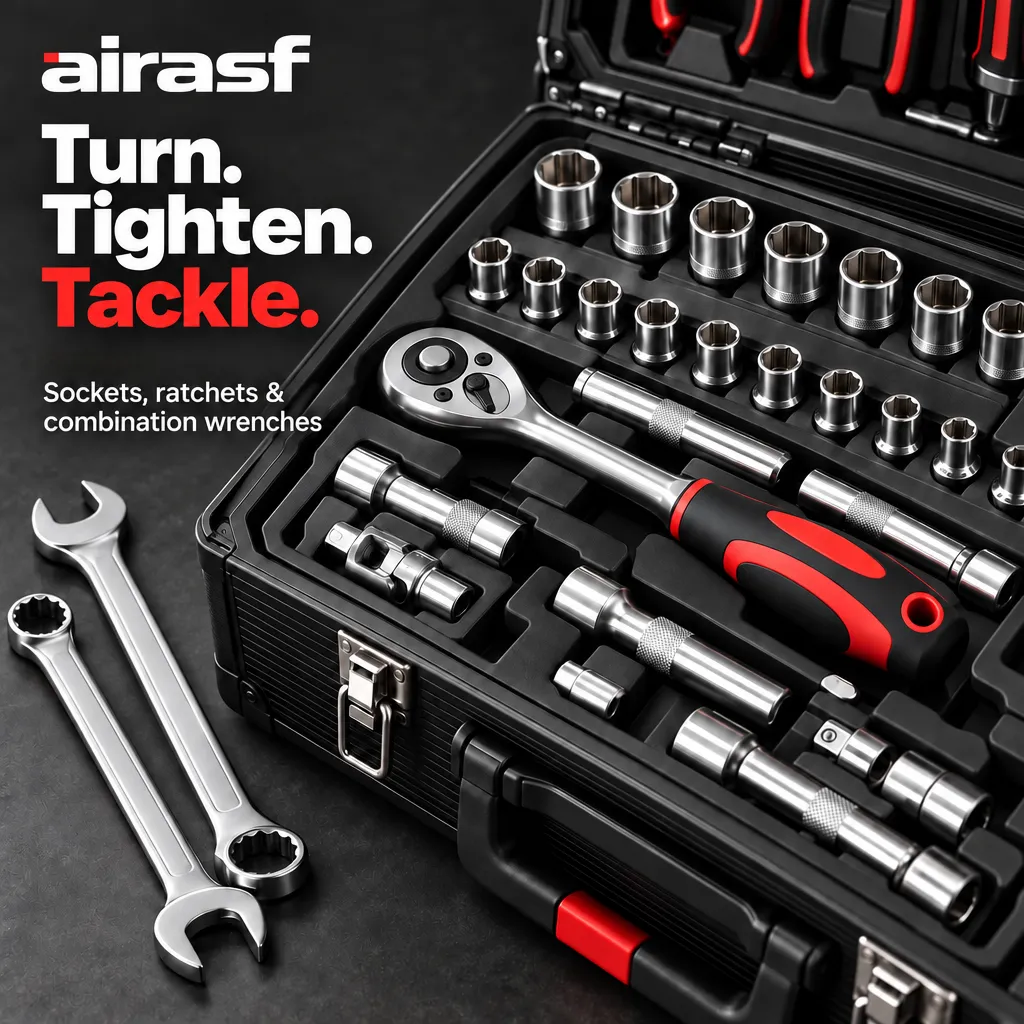 Airasf 899-Piece Tool & Accessory Set with Rolling Storage Case